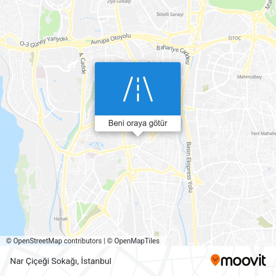 Nar Çiçeği Sokağı harita