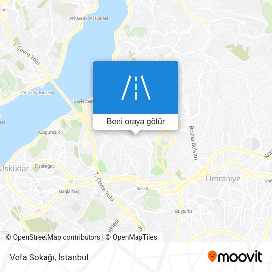Vefa Sokağı harita