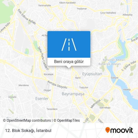 12. Blok Sokağı harita