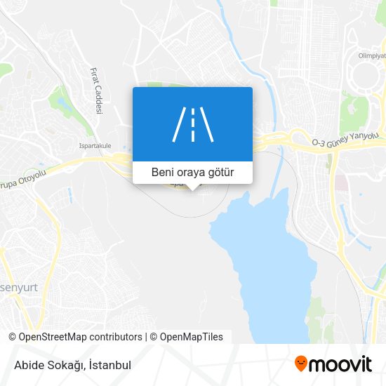 Abide Sokağı harita