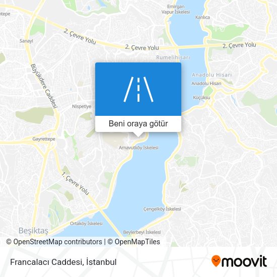 Francalacı Caddesi harita