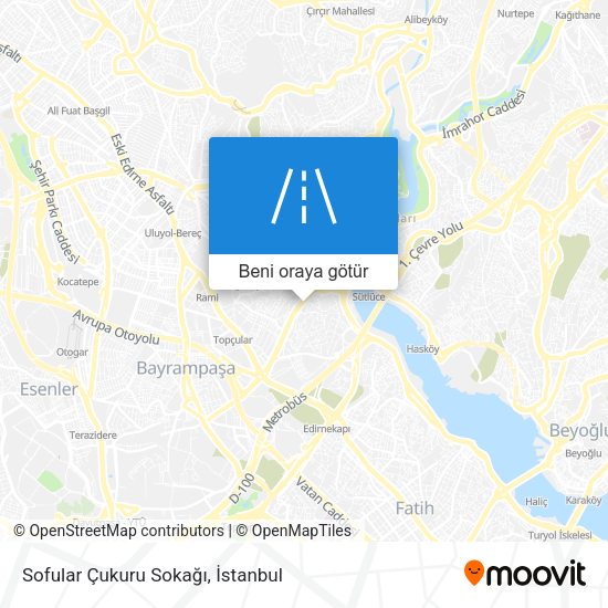 Sofular Çukuru Sokağı harita