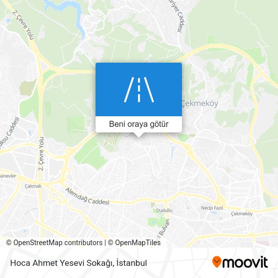 Hoca Ahmet Yesevi Sokağı harita