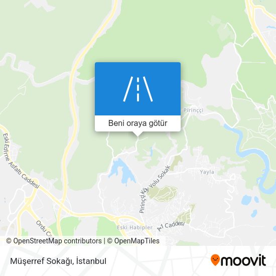 Müşerref Sokağı harita