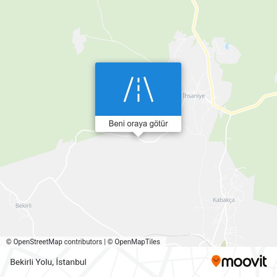 Bekirli Yolu harita