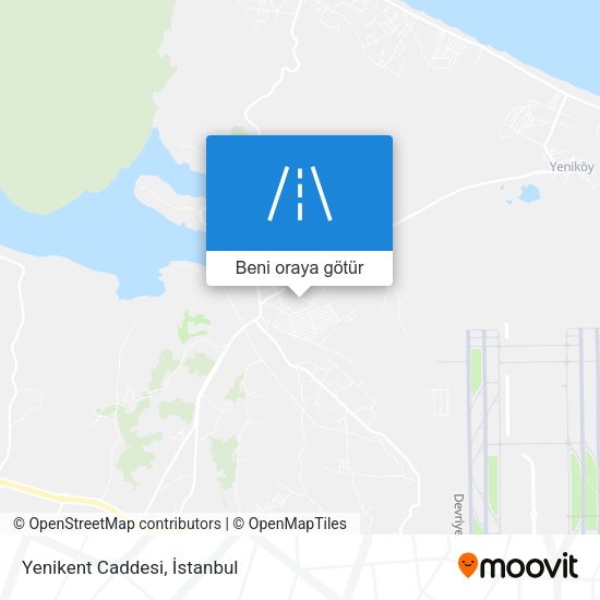 Yenikent Caddesi harita