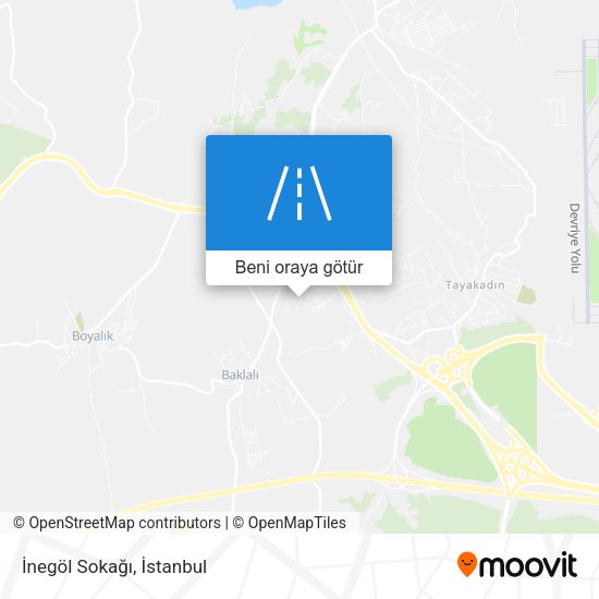 İnegöl Sokağı harita