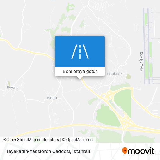 Tayakadın-Yassıören Caddesi harita