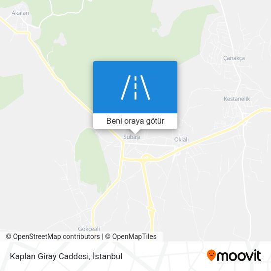 Kaplan Giray Caddesi harita
