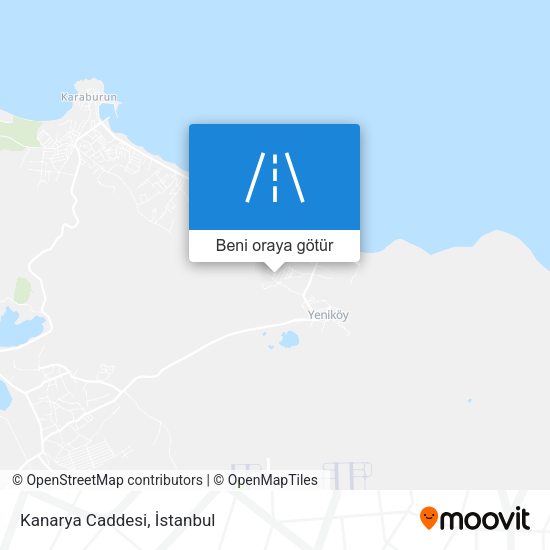 Kanarya Caddesi harita