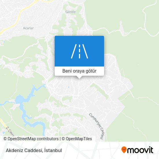 Akdeniz Caddesi harita