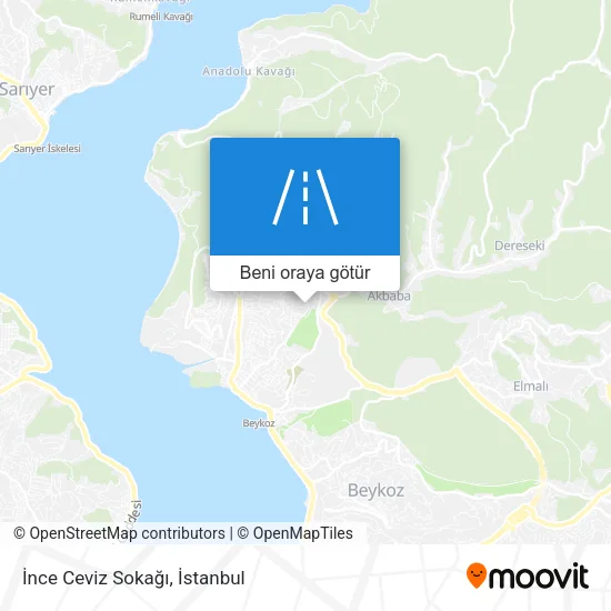 İnce Ceviz Sokağı harita