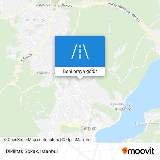 Dikilitaş Sokak harita
