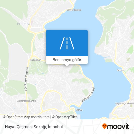 Hayat Çeşmesi Sokağı harita