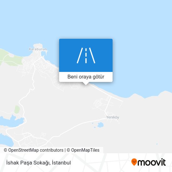 İshak Paşa Sokağı harita