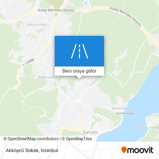 Akköprü Sokak harita
