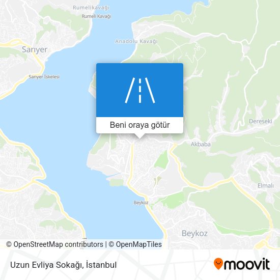 Uzun Evliya Sokağı harita