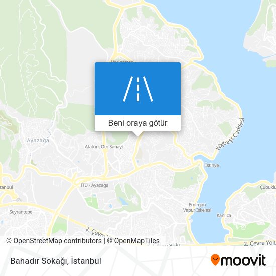 Bahadır Sokağı harita