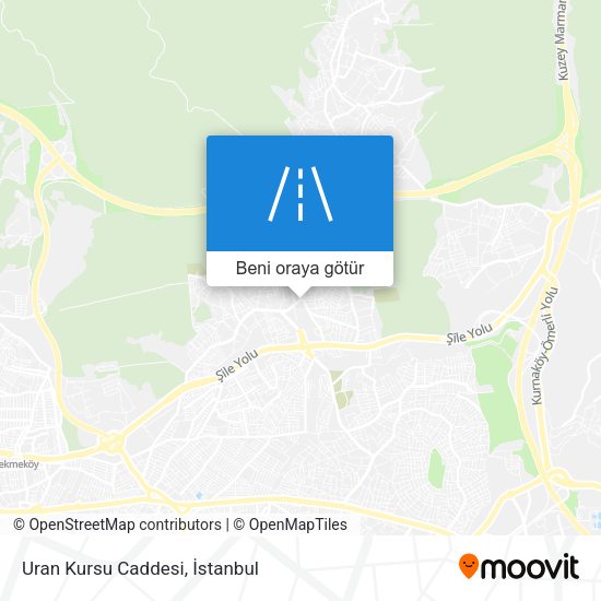 Uran Kursu Caddesi harita