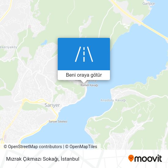 Mızrak Çıkmazı Sokağı harita