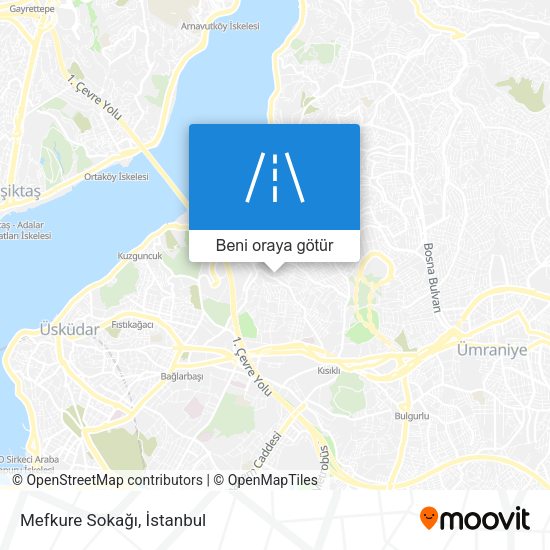 Mefkure Sokağı harita