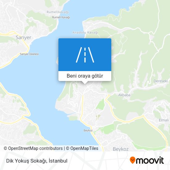 Dik Yokuş Sokağı harita