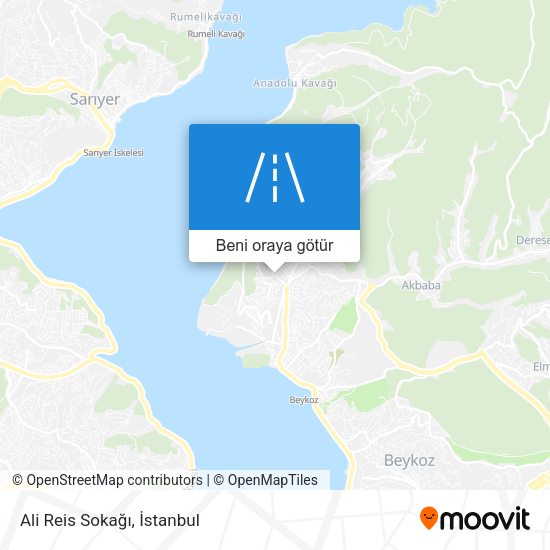 Ali Reis Sokağı harita