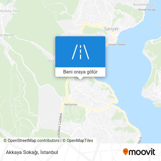 Akkaya Sokağı harita
