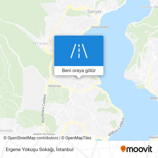 Ergene Yokuşu Sokağı harita