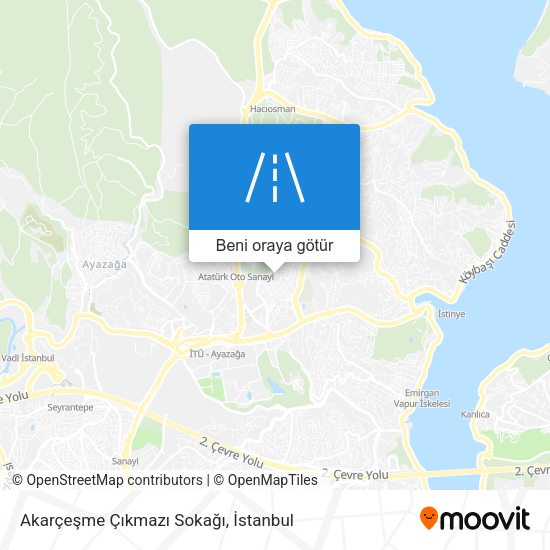 Akarçeşme Çıkmazı Sokağı harita