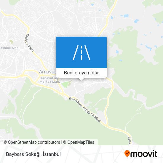 Baybars Sokağı harita