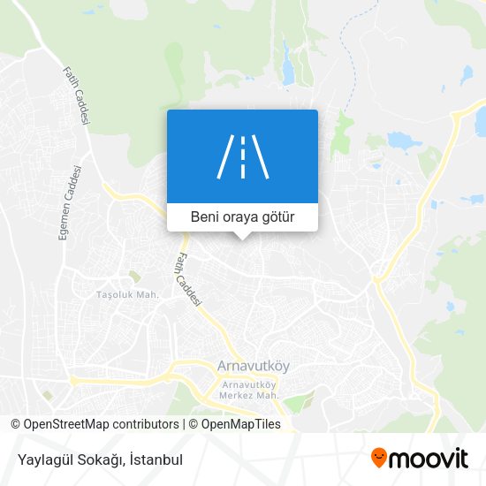 Yaylagül Sokağı harita