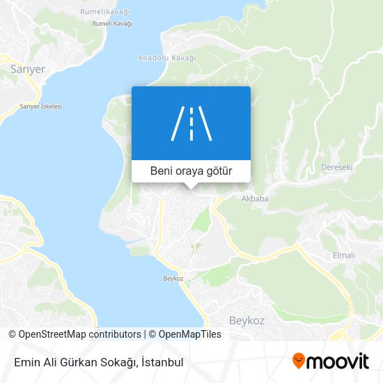 Emin Ali Gürkan Sokağı harita