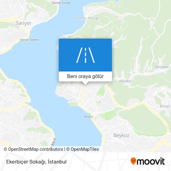 Ekerbiçer Sokağı harita