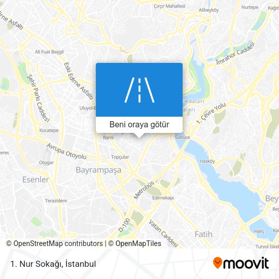 1. Nur Sokağı harita