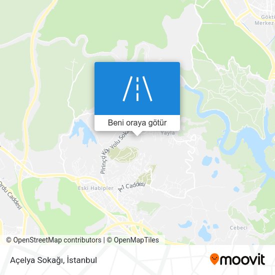 Açelya Sokağı harita