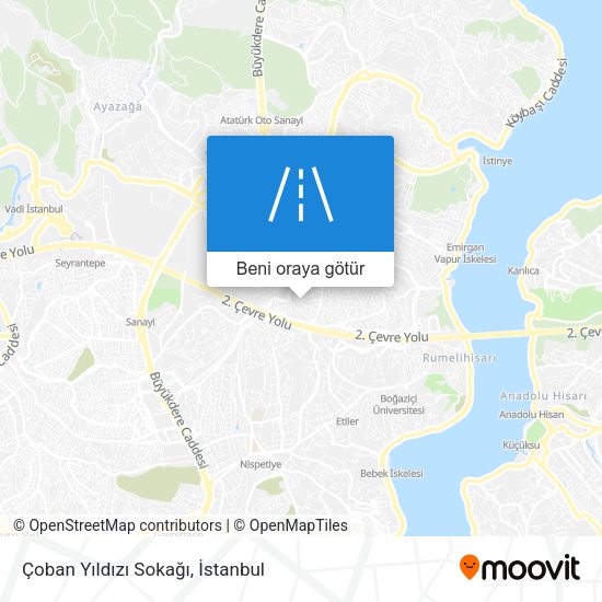 Çoban Yıldızı Sokağı harita