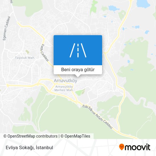 Evliya Sokağı harita