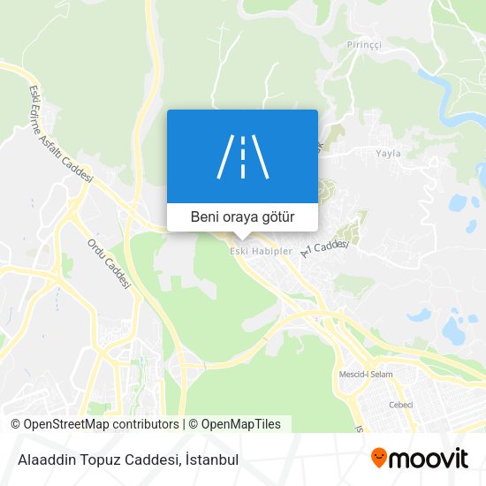 Alaaddin Topuz Caddesi harita
