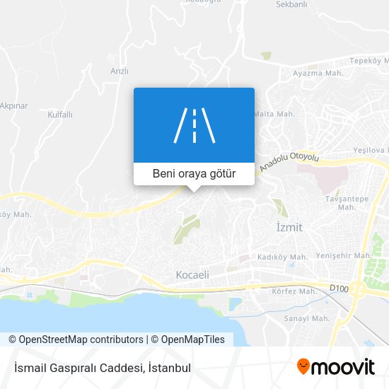 İsmail Gaspıralı Caddesi harita