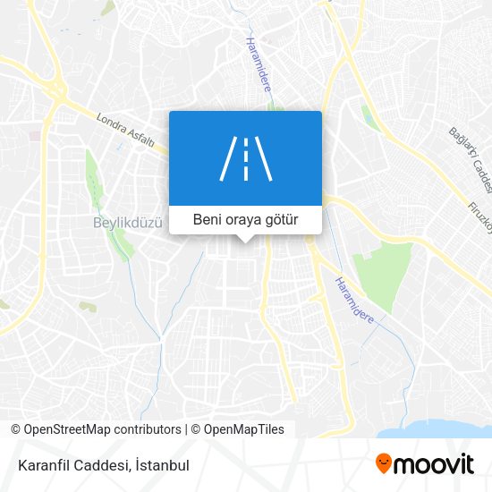 Karanfil Caddesi harita
