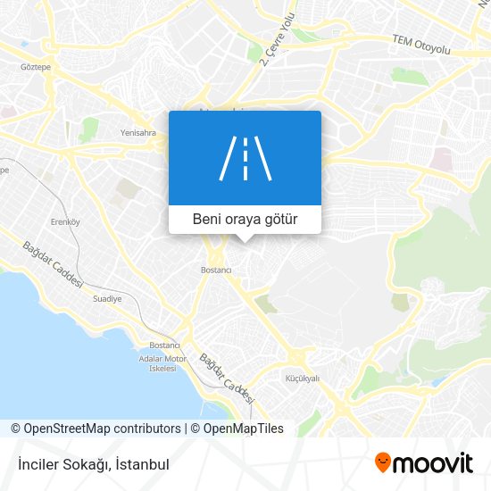 İnciler Sokağı harita