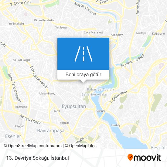 13. Devriye Sokağı harita