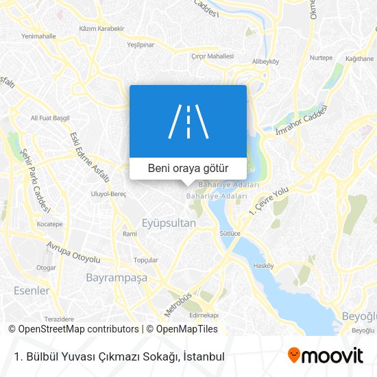 1. Bülbül Yuvası Çıkmazı Sokağı harita