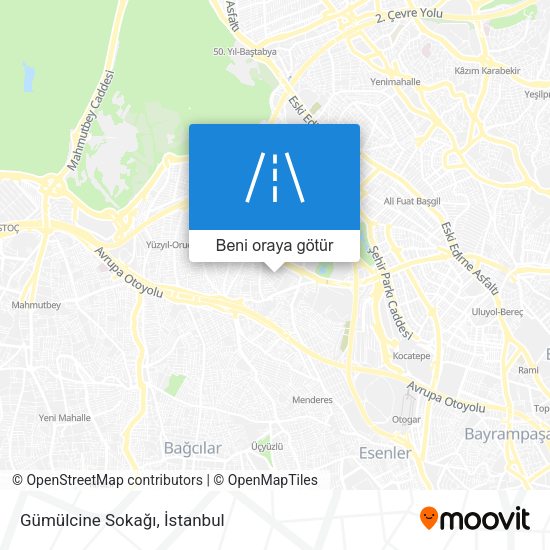 Gümülcine Sokağı harita