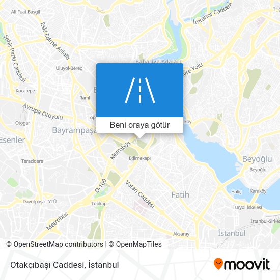 Otakçıbaşı Caddesi harita