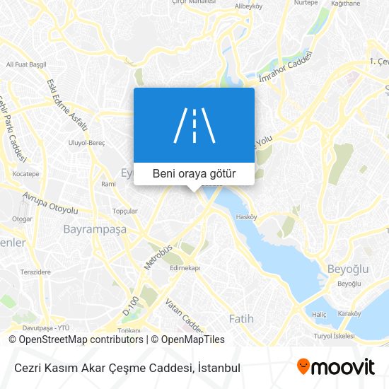 Cezri Kasım Akar Çeşme Caddesi harita