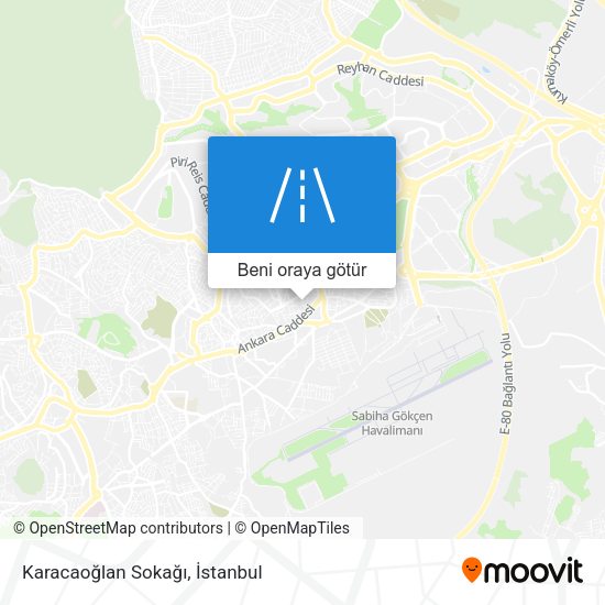 Karacaoğlan Sokağı harita