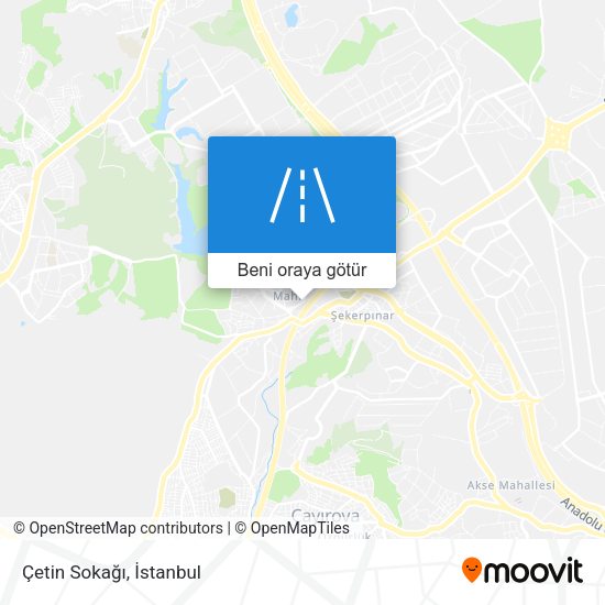 Çetin Sokağı harita