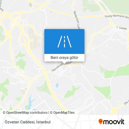 Özvatan Caddesi harita